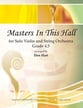 Masters in This Hall Orchestra sheet music cover